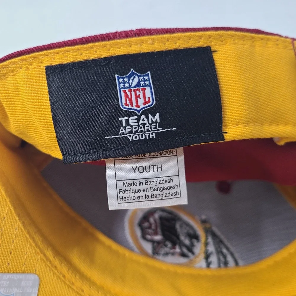 Youth Washington Redskins Hat Adjustable NFL Team Apparel Red NFL Football Boys